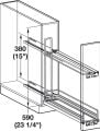 Hafele T.altı kiler No.15 Tepsilik,150,V2,A.Style,p.krom