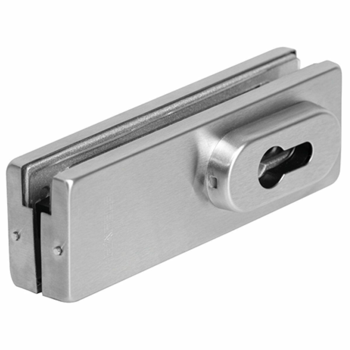 Hafele I Köşe Kilidi Barelli Tip Paslanmaz Çelik Mat | Cam Kapı Kilidi