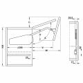 Hafele F.FOLD Makas seti gri 84-91cm/7,3-14,6kg