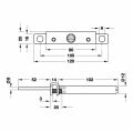 Hafele VETTO 2 Gizli raf taşıyıcı plakalı 8mm