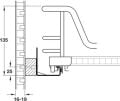 Hafele Kiler çekmece  IN-OUT Sepet Sistemi, parlak krom 600mm