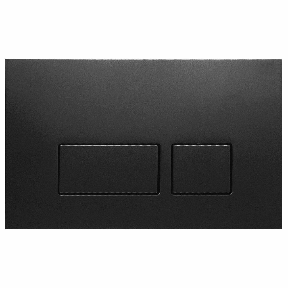 Häfele MATTO Gömme Rezervuar Kumanda Paneli Parlak Siyah | Çift Kademeli