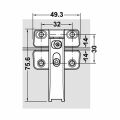 Hafele FREE FOLD-SENSO Orta menteşe ahşap için