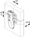 Hafele FREE FOLD-SENSO Orta menteşe ahşap için