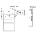 Hafele FREE SWING Makas seti gri S5 50-67cm