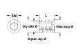 HAFELE Dübel çelik galvaniz havşa baş M10x25mm