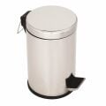 Lider Kapaklı Krom Paslanmaz Çelik Çöp Kovası 3 Litre | Çöp Kovası