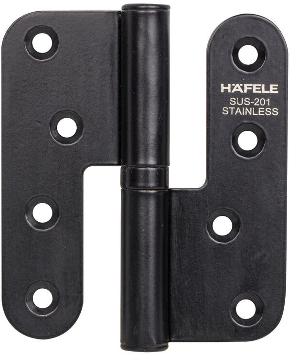 Hafele BH15 Yaprak menteşe çık.p.çelik siyah 100mm sol