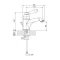 Hafele BEATRIX Lvb.arm.sfn.kmndsz.parlak krom
