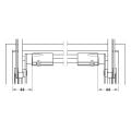 Hafele FREE SWING/UP Enine çubuk gümüş 1674mm