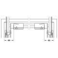 Hafele FREE SWING/UP E Enine çubuk, 449 mm