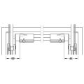 Hafele FREE SWING/UP E Enine çubuk, 749 mm