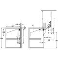 Hafele FREE UP Makas seti beyaz 43-60cm/5-9,7kg