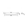 Hafele LAYLA Kulp parlak krom 160mm