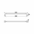 Hafele ELMER Kulp parlak krom 256mm