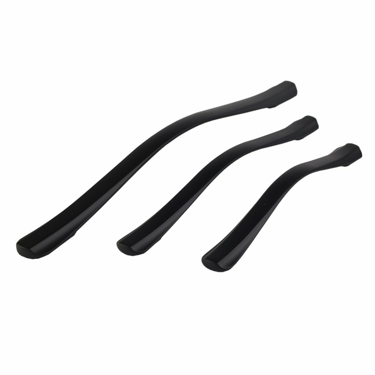 Zavinna Z312 Metal Mat Siyah 192/224 mm Akslı Kulp | Modern Mobilya Kulpu