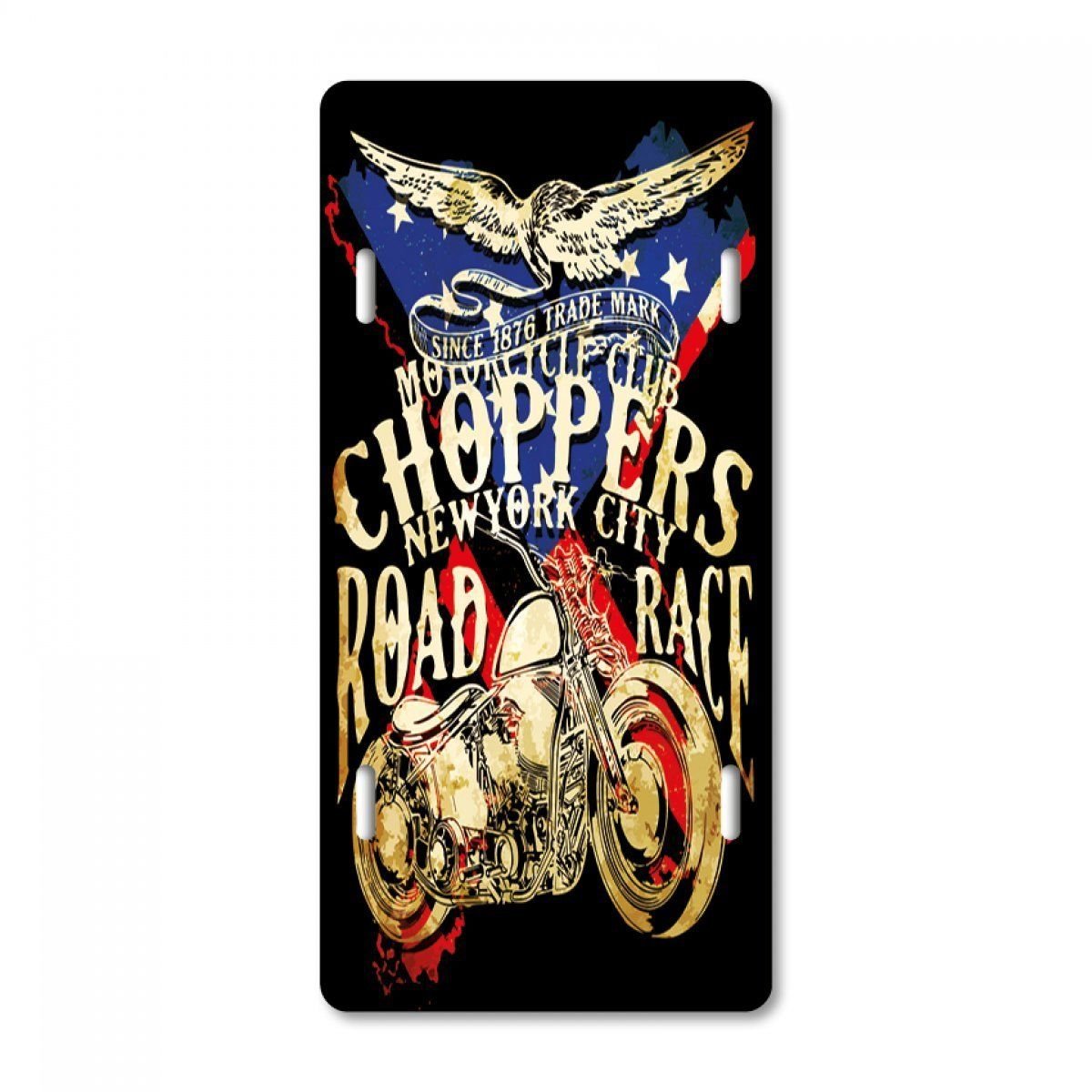 CoŞafak Choppers Temalı Retro Vintage Metal Plaka Tablo 15×30 cm | Duvar Dekoru