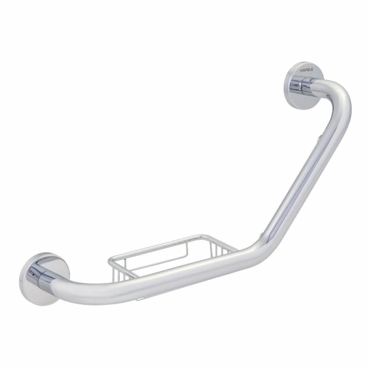 Häfele Açılı Tutunma Barı Parlak Krom 440 mm | Banyo Güvenlik Tutamağı