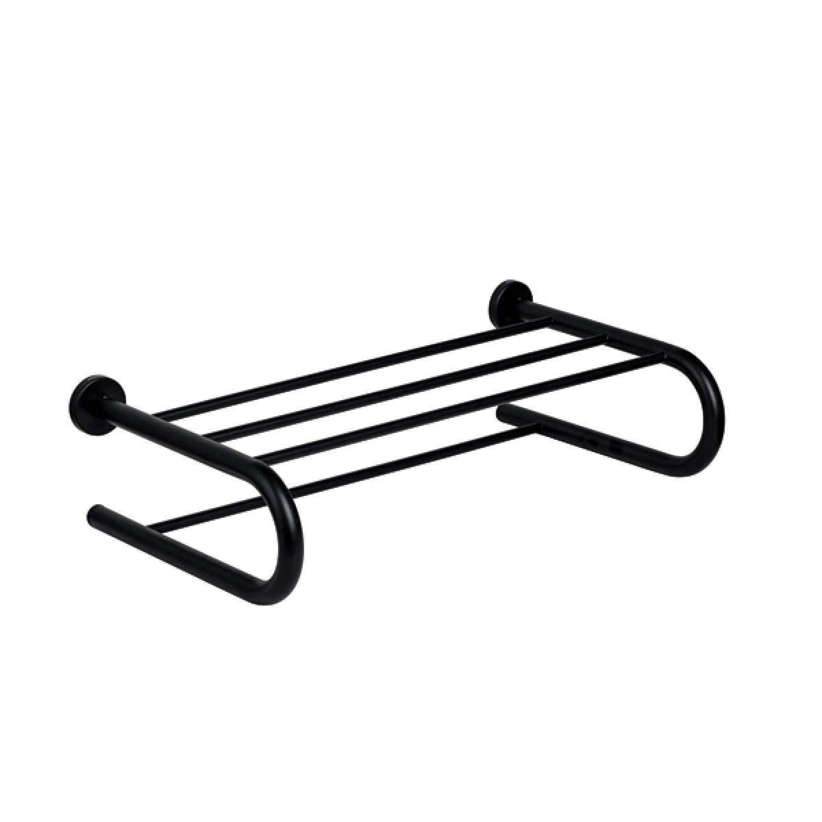 Häfele Raflı Havluluk Mat Siyah | Tek Raflı Banyo Aksesuarı