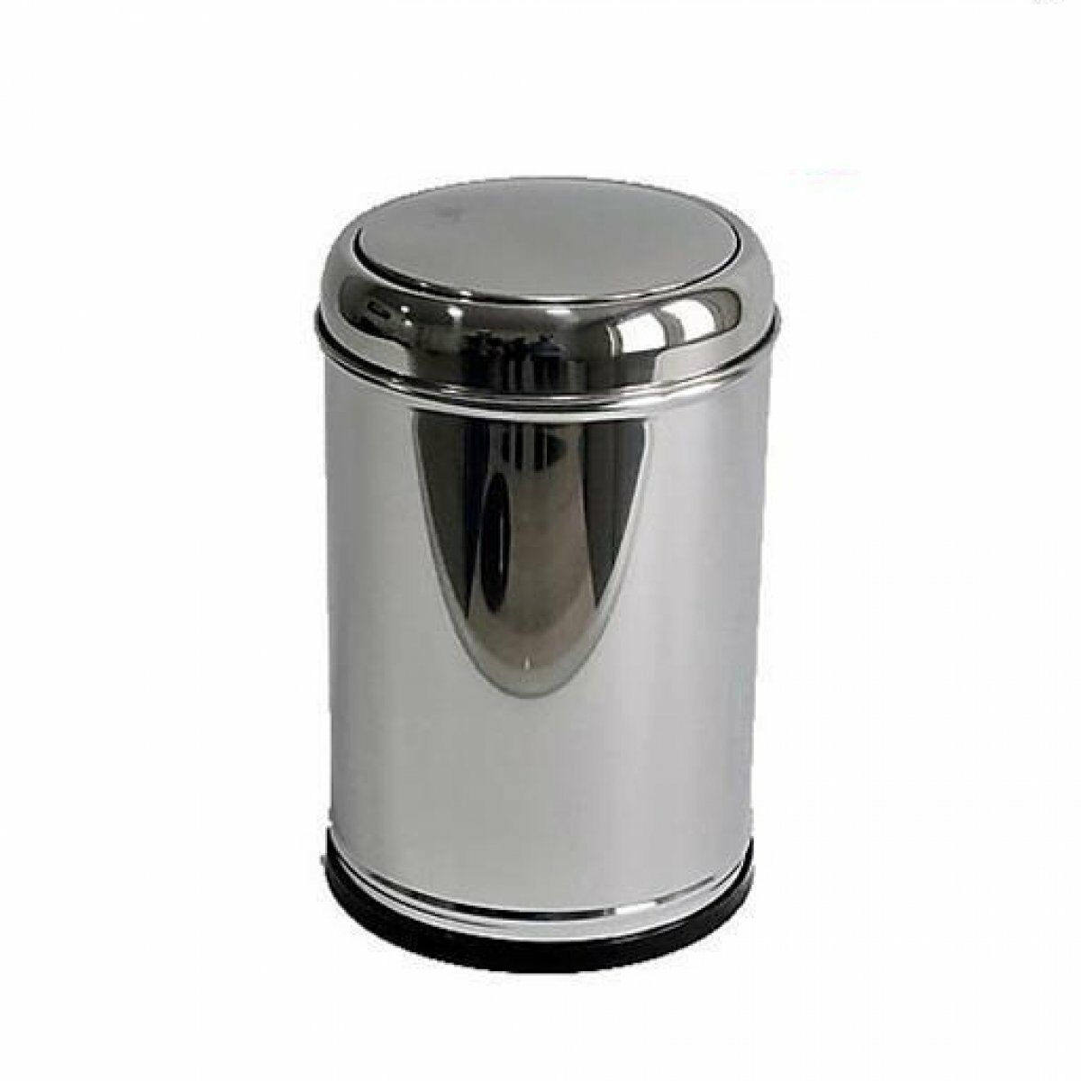 Lider Paslanmaz Çelik Kapaklı Çöp Kovası 5 Litre | Banyo Çöp Kovası