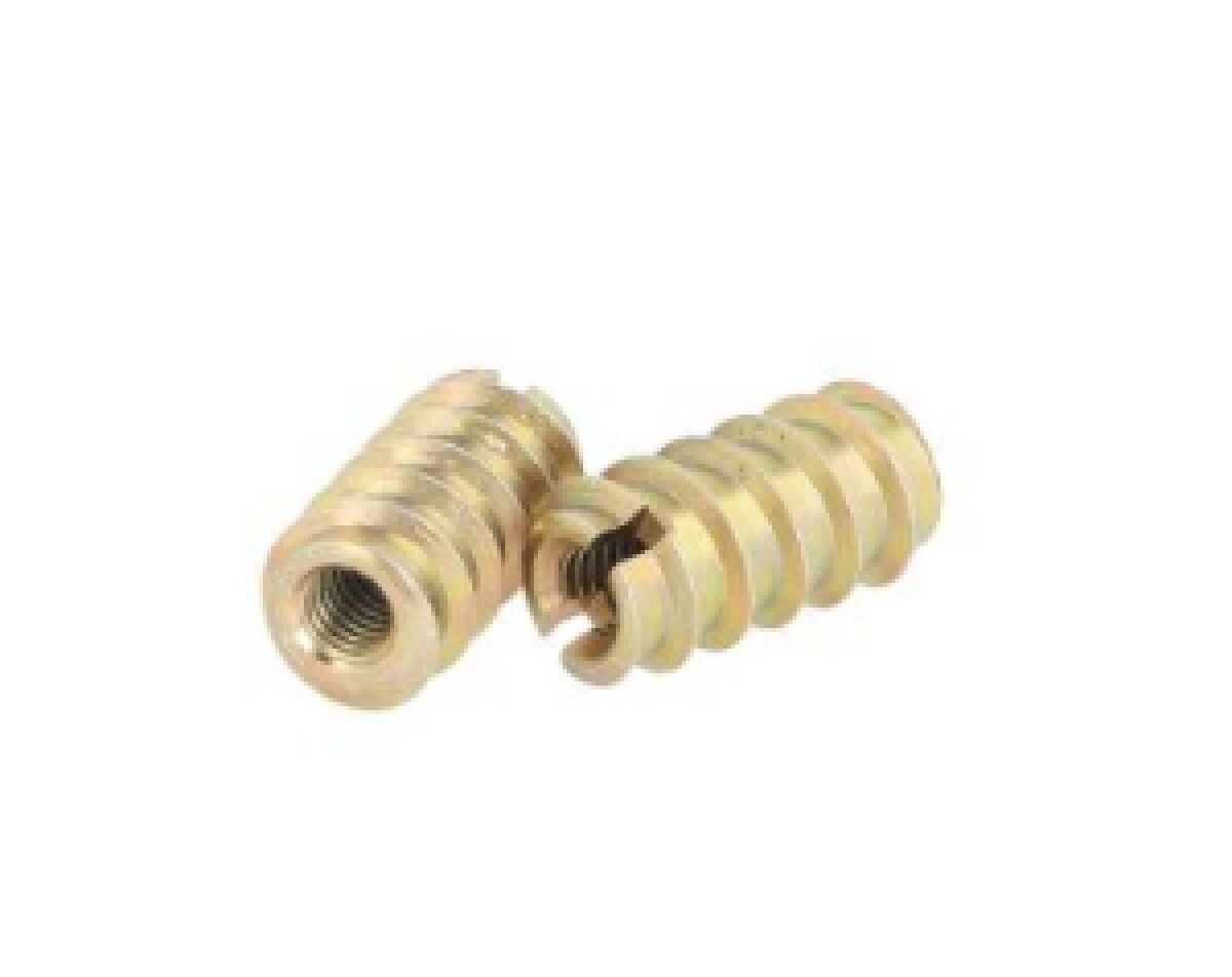 Siso M6 YZP Kaplama Ø9×24 mm | Vidalı Mobilya Bağlantı Burcu