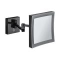 Häfele MUM06 Kare Işıklı Makyaj Aynası Grafit Siyah | Duvara Monte