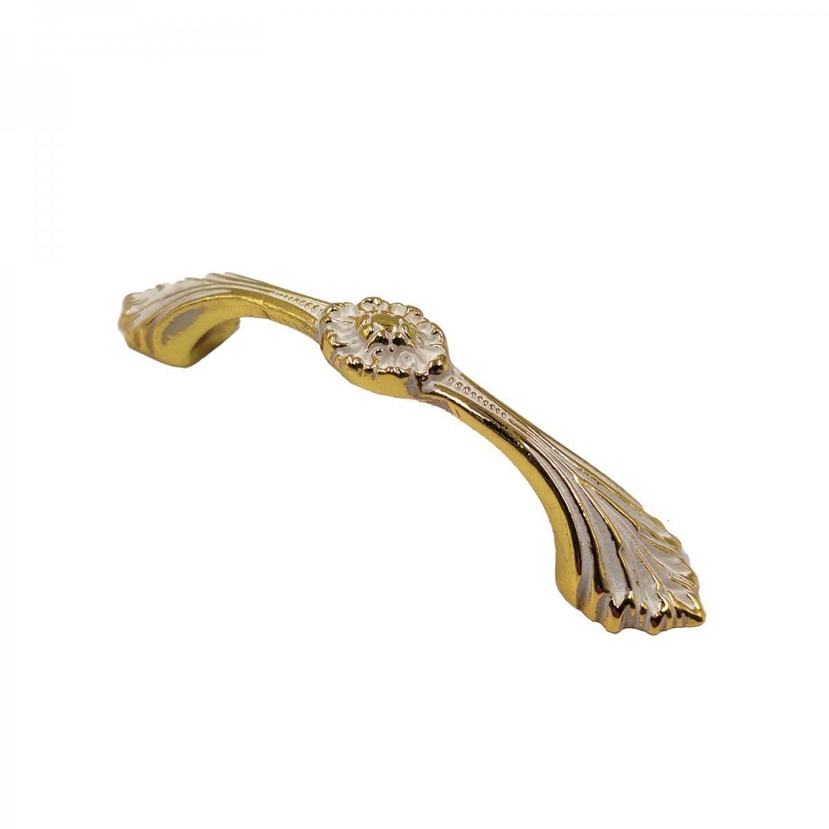 Ventus Metal Akslı Mobilya Kulpu Altın – Beyaz 64 mm | Mobilya Kulpu