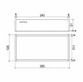Hafele WOODY Aksesuar kutusu,255x125x51mm,siyah