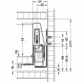 Hafele MATRIX BOX P B-aç gri 18/500-600mm vd.