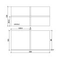 Hafele WOODY Aksesuar bölm.259x129x100mm,siyah
