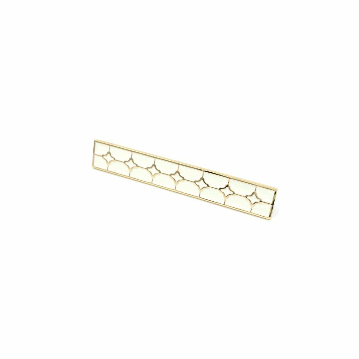 Zavinna Z128 Metal Altın - Beyaz 128mm Akslı Kulp