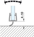 Häfele Cam Kapı Fitili Cam/Zemin 8–10 mm 2500 mm | Duşakabin Fitili