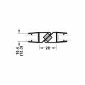 Häfele Mıknatıslı Cam Kapı Fitili 180° 8–10 mm 2500 mm | Duşakabin Fitili