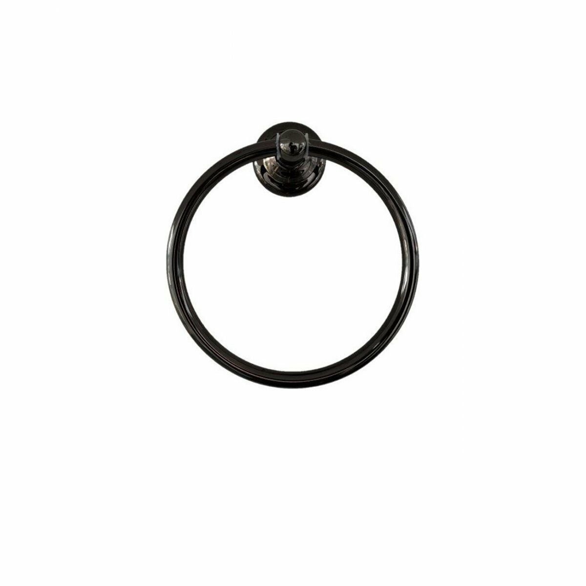 Lider Yuvarlak Havluluk Pirinç Krom / Siyah | Havluluk