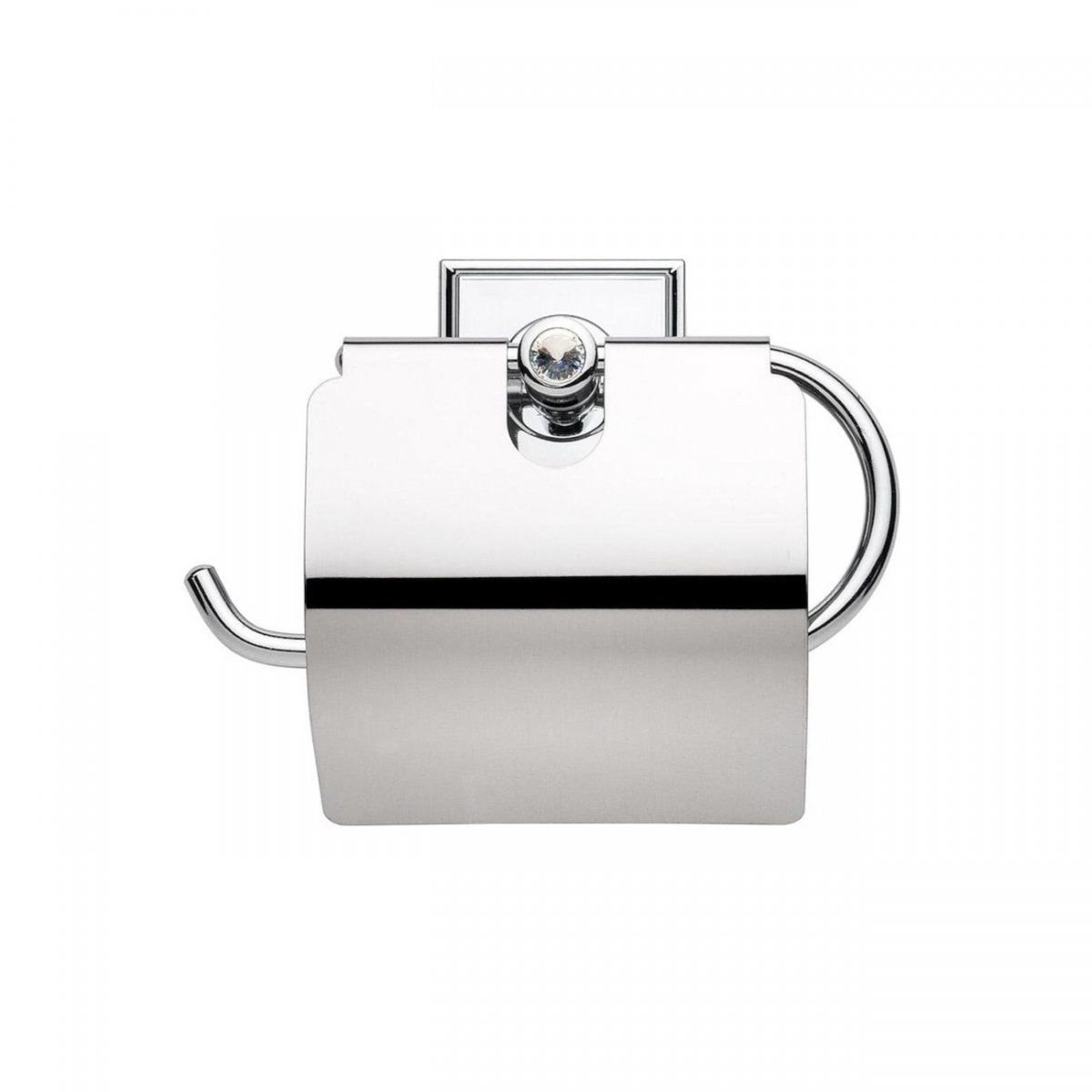 Lavella Yapışkanlı Kare Kapaklı Tuvalet Kağıtlığı Krom | Tuvalet Kağıtlığı