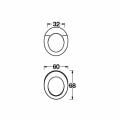 Hafele TONDO JR Kulp parlak krom 32mm