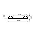 Hafele E.SOFT/JUMBO80 Alt ray iki.alü. ham 3,5m