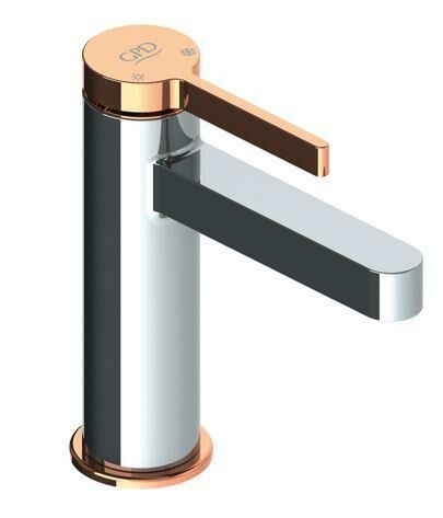 GPD Gildo Lavabo Bataryası MLB165-K-R Krom / Rose Gold | Lavabo Bataryası