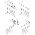 HAFELE MATRIX BOX SINGLE A25 Bordür Mat Beyaz 450 mm | Çekmece Bordürü
