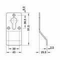 Hafele COMPACT Çekme kol barelli tip p.çelik