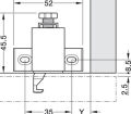 HAFELE DUOMATIC Bas-Aç Mekanizması Tek Kapak | Kapak Açma Mekanizması
