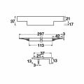 Hafele STAIRWAY II Pro. kulp parlak krom 297mm