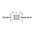 HAFELE Çelik Galvaniz Düz Başlı Dübel M5×10 mm 100’lü Paket | Mobilya Montaj Dübeli