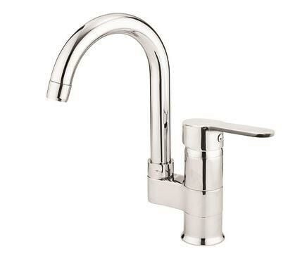 Lavella Avva Serisi KL160 Kuğu Krom Banyo Lavabo Bataryası | Banyo Bataryası