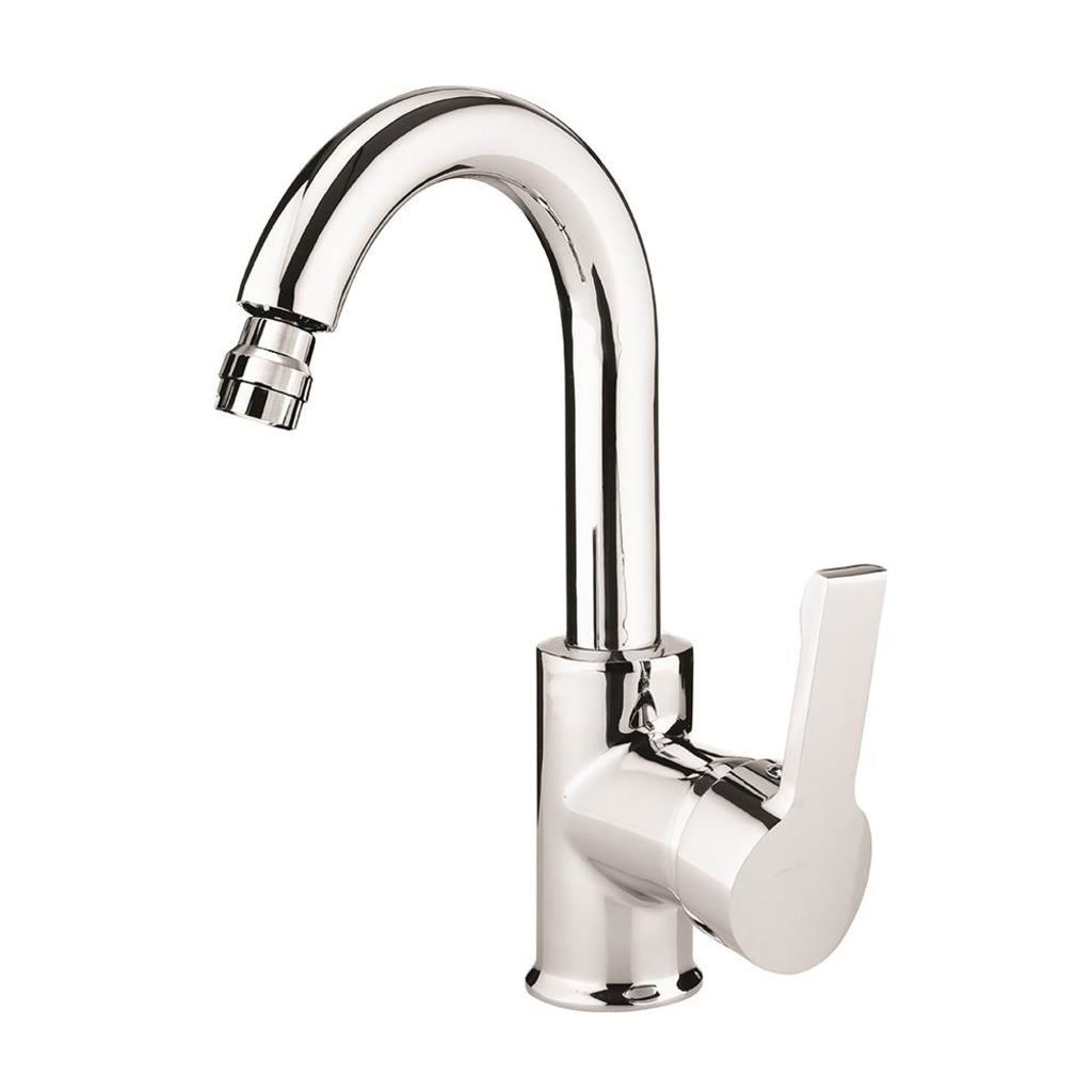 Lavella Moena Serisi KL120 Kuğu Krom Banyo Lavabo Bataryası | Banyo Bataryası