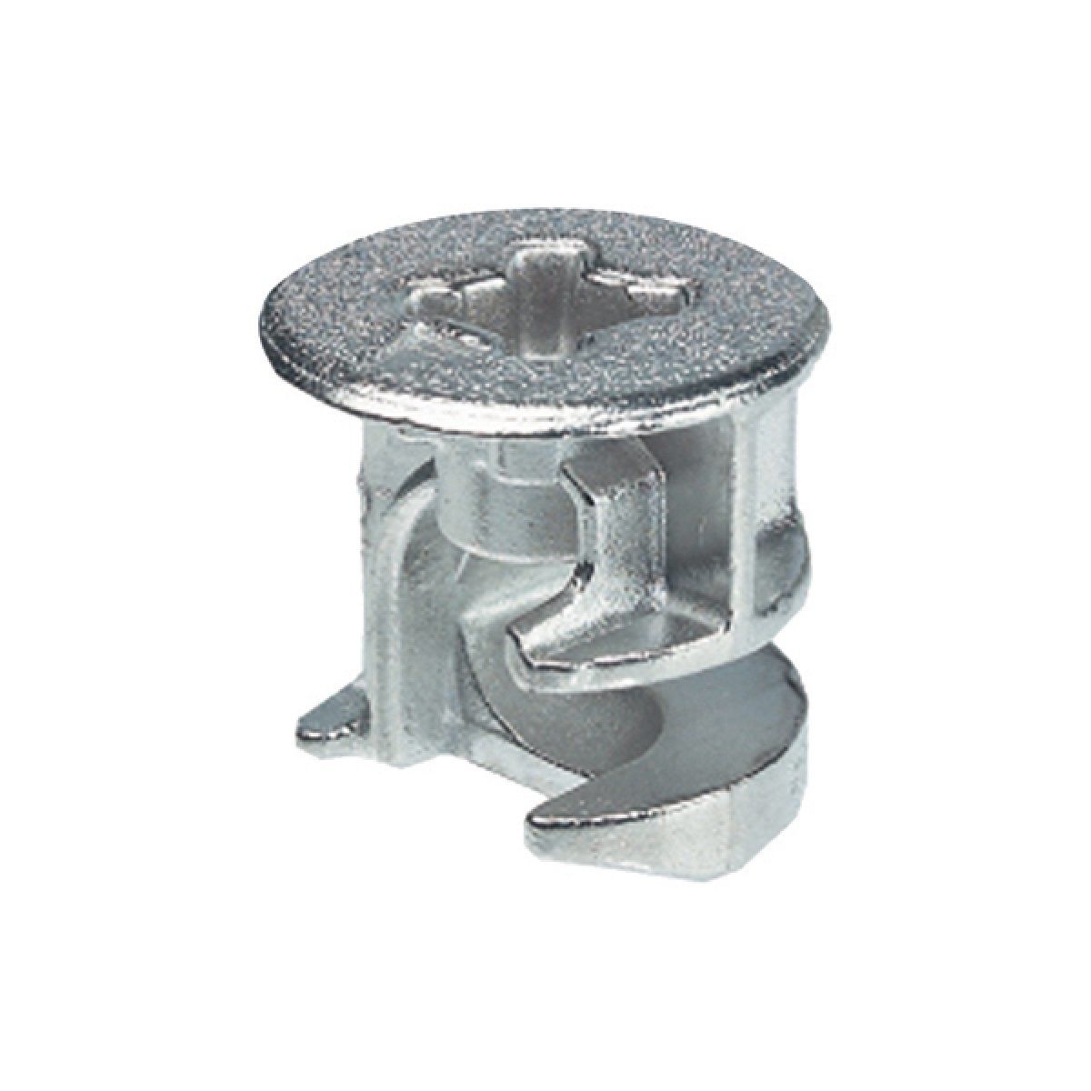 HAFELE MINIFIX 15 Faturalı Gövde Mat Nikel 15×23 mm 100’lü Paket | Mobilya Bağlantı Gövdesi