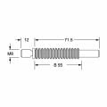 Hafele CONFA 35 Mil çelik galvaniz M8/55mm
