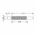 HAFELE CONFA 35 Çelik Galvaniz Çektirme Mili M8×55 mm 10’lu Paket | Ağır Yük Mobilya Bağlantı Elemanı