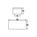 Hafele COSY JR Düğme kulp p. çelik renkli 16mm