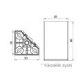 Hafele LUNA Mobilya ayağı p. çel. r. 50x80mm